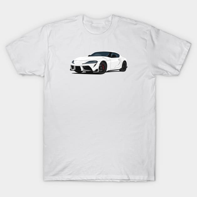 Supra 5th Generation GR A90 white T-Shirt by creative.z